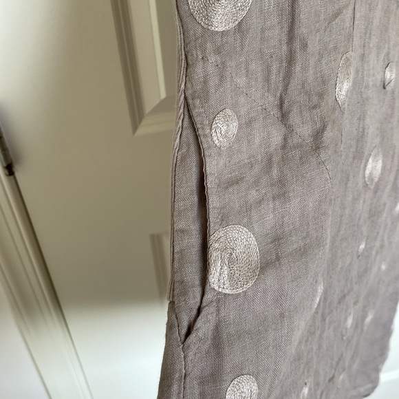 Lina Tomei 100% Linen Dress Made in Italy Size L - Picture 5 of 9